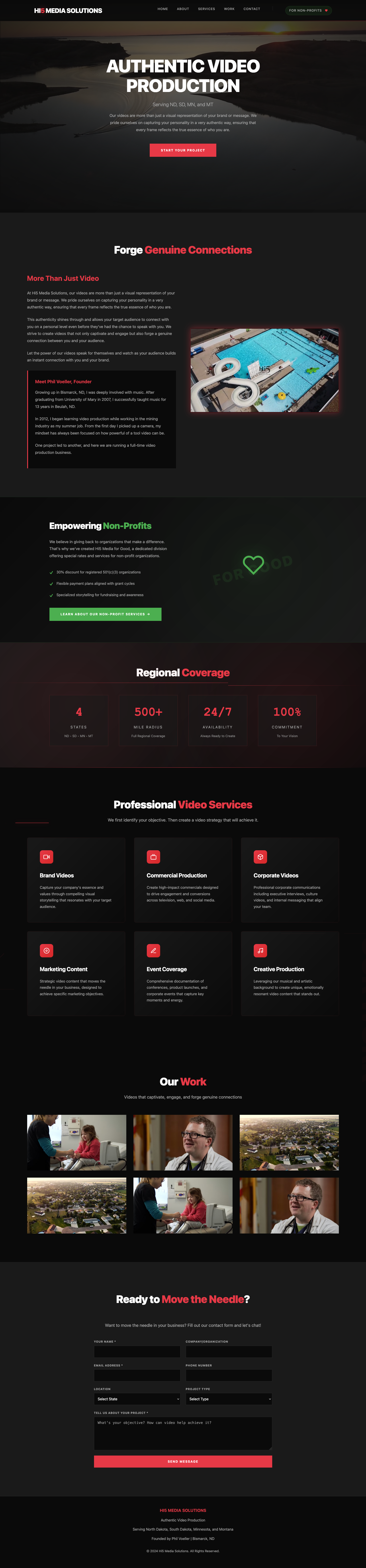 Video Production Website
